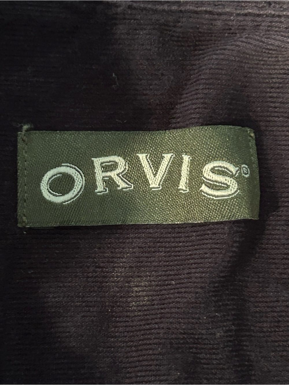 ORVIS Men's FAIRBANKS Corduroy Button Down Shirt Large Navy Blue Long Sleeve - Picture 11 of 16